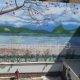 دیواری هتل بهار در ارتفاع 80x80 - نقاشی دیواری های مدرن